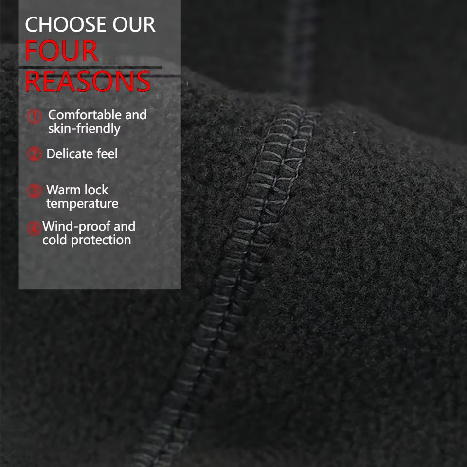 Kokossi Winter Warm Windproof Winter Cap Camping Hiking Caps Fleece Sports Hat Outdoor Sports Skiing Cycling Camping Hiking Men