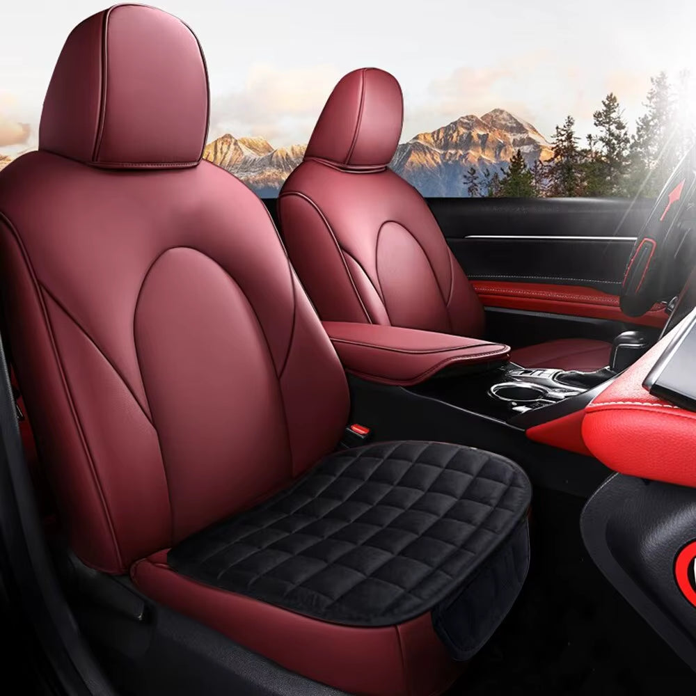 Car Seat Cover Winter Warm Universal Seat Cushion Anti-Slip Front Chair Breathable Pad for Vehicle Auto Truck Seat Protector